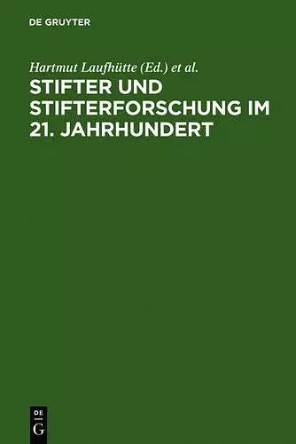 Stifter und Stifterforschung im 21. Jahrhundert cover