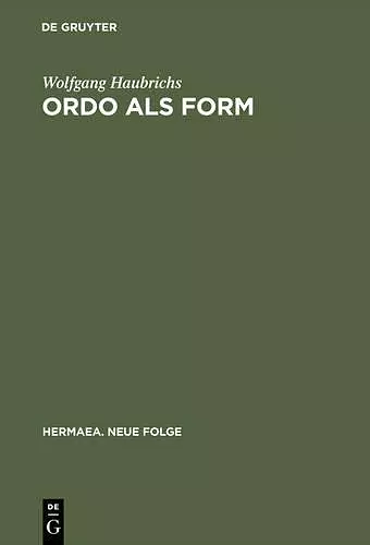 Ordo ALS Form cover