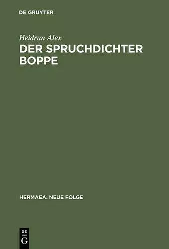 Der Spruchdichter Boppe cover