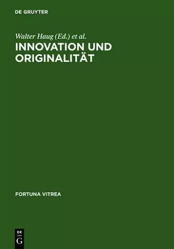 Innovation Und Originalität cover