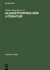 Kleinstformen der Literatur cover