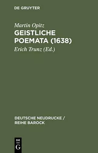 Geistliche Poemata (1638) cover