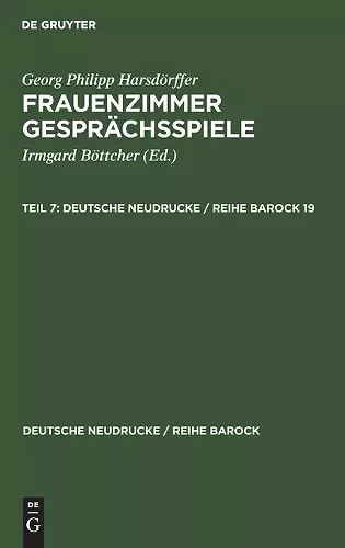 Georg Philipp Harsdörffer: Frauenzimmer Gesprächsspiele. Teil 7 cover