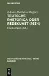 Teutsche Rhetorica oder Redekunst (1634) cover