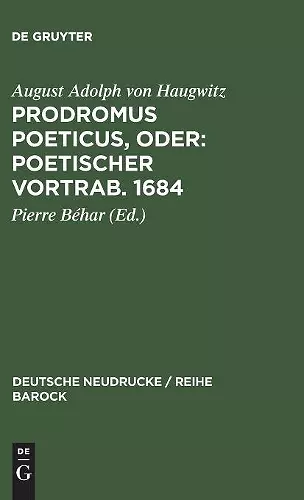 Prodromus Poeticus, Oder cover