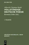 Vollständige Deutsche Poesie cover
