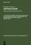 Anthologie, I, Anthologie. Herrn von Hoffmannswaldau und andrer Deutschen auserlesener und bißher ungedruckter Gedichte, erster Theil cover