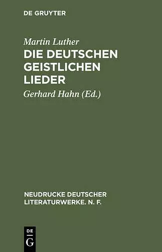 Die deutschen geistlichen Lieder cover