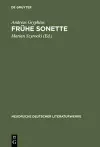 Frühe Sonette cover