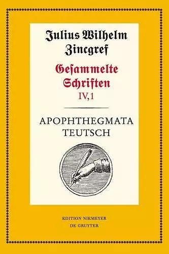 Apophthegmata Teutsch cover