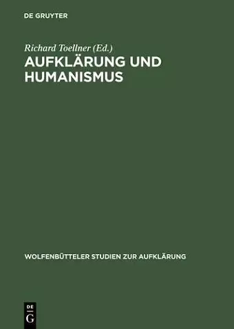 Aufklärung Und Humanismus cover