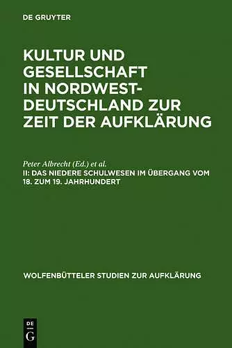 Das Niedere Schulwesen Im Übergang Vom 18. Zum 19. Jahrhundert cover