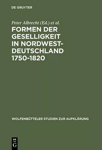 Formen der Geselligkeit in Nordwestdeutschland 1750-1820 cover