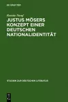 Justus Mösers Konzept einer deutschen Nationalidentität cover