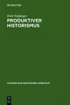 Produktiver Historismus cover