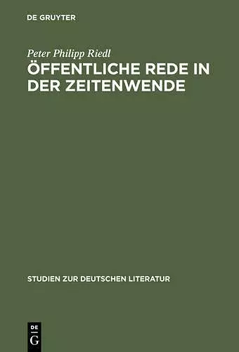 Öffentliche Rede in der Zeitenwende cover