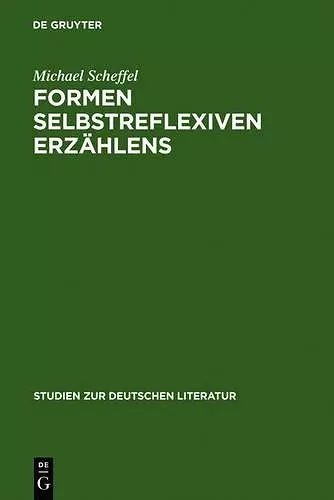 Formen selbstreflexiven Erzählens cover