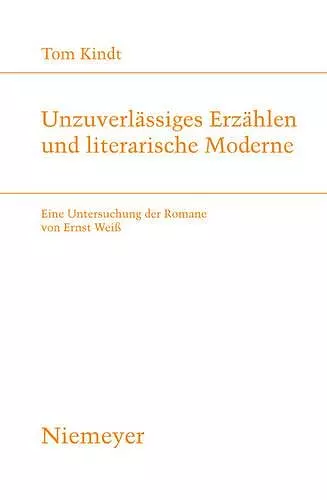 Unzuverlässiges Erzählen und literarische Moderne cover