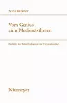Vom Genius Zum Medienästheten cover
