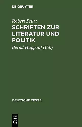 Schriften Zur Literatur Und Politik cover