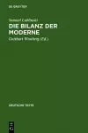 Die Bilanz der Moderne cover