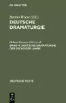 Deutsche Dramaturgie, Band 4, Deutsche Dramaturgie der Sechziger Jahre cover