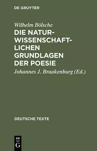 Die naturwissenschaftlichen Grundlagen der Poesie cover