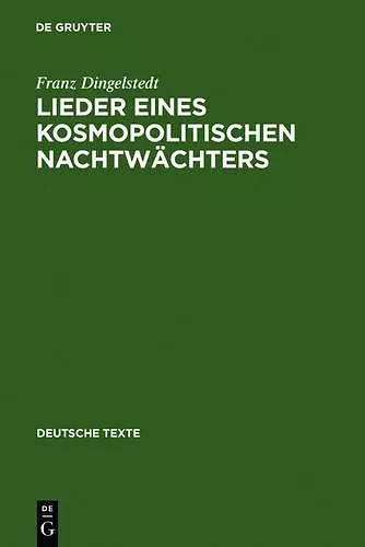 Lieder Eines Kosmopolitischen Nachtwächters cover