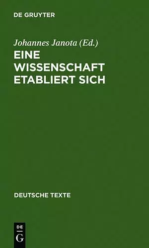 Eine Wissenschaft etabliert sich cover