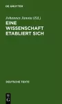 Eine Wissenschaft etabliert sich cover