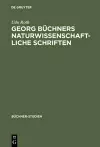 Georg Büchners naturwissenschaftliche Schriften cover