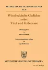 Winsbeckische Gedichte Nebst Tirol Und Fridebrant cover