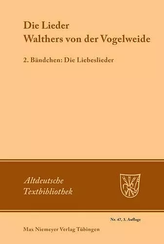 Die Lieder Walthers von der Vogelweide cover