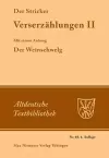 Verserzählungen II cover