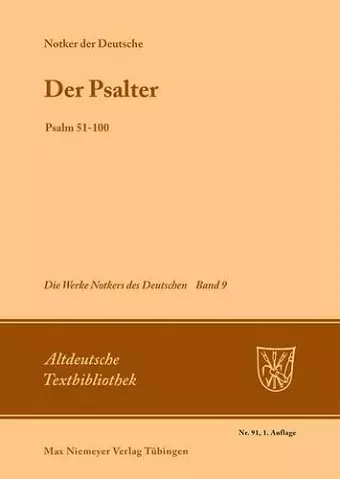 Der Psalter cover