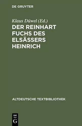 Der Reinhart Fuchs des Elsässers Heinrich cover