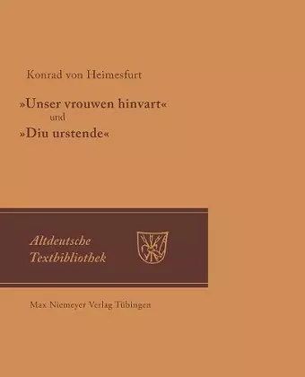 Unser Vrouwen Hinfart Und Diu Urstende cover