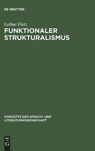 Funktionaler Strukturalismus cover