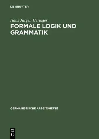 Formale Logik und Grammatik cover