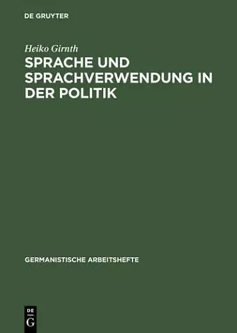 Sprache und Sprachverwendung in der Politik cover