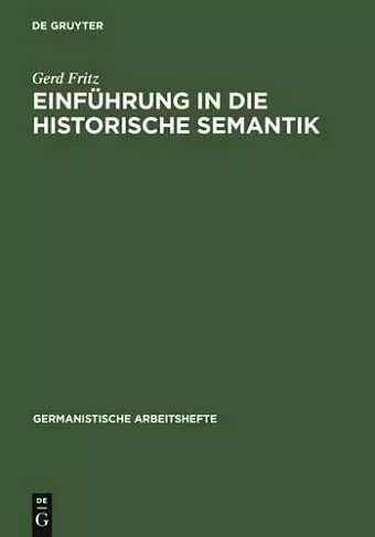 Einführung in Die Historische Semantik cover