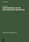 Einführung in Die Historische Semantik cover