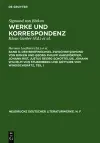 Der Briefwechsel Zwischen Sigmund Von Birken Und Georg Philipp Harsdörffer, Johann Rist, Justus Georg Schottelius, Johann Wilhelm Von Stubenberg Und Gottlieb Von Windischgrätz cover