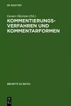 Kommentierungsverfahren und Kommentarformen cover