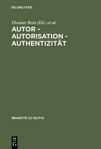 Autor - Autorisation - Authentizität cover