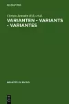 Varianten - Variants - Variantes cover