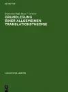 Grundlegung einer allgemeinen Translationstheorie cover