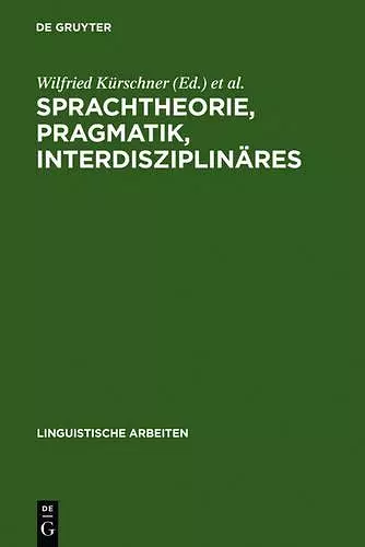 Sprachtheorie, Pragmatik, Interdisziplinäres cover