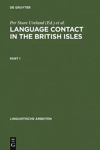 Language contact in the British Isles cover