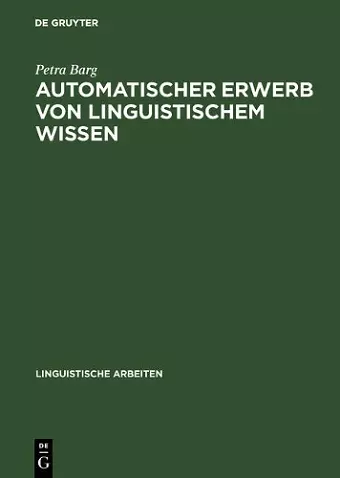 Automatischer Erwerb von linguistischem Wissen cover